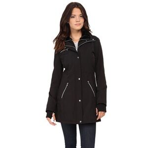 Jessica Simpson Black Coat with Silver Accents